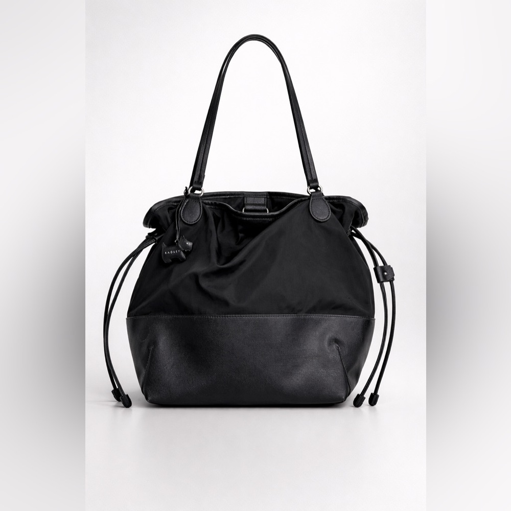 Radley London Dane Park Black Nylon Tote Bag‎ with Detachable Scottie Dog Charm